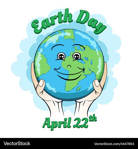 Earth Day Poster Royalty Free Vector Image Vectorstock