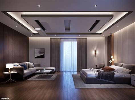 Pop false ceiling designs for living room. MH Villa on Behance | Ceiling design living room, Bedroom ...