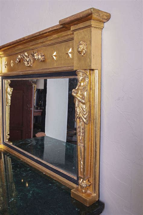 Regency Water Gilded Over Mantle Mirror For Sale At 1stdibs