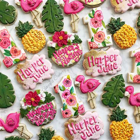 Instagram Luau Cookies Sugar Cookies Decorated First
