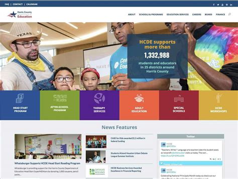 harris county department of education launches new website