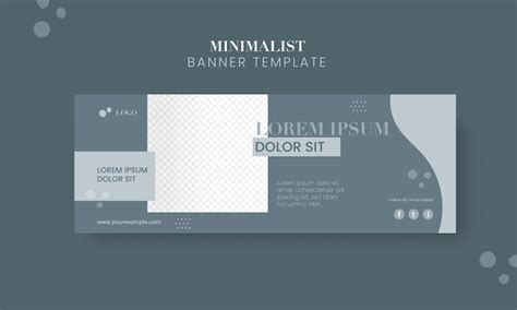 Premium Vector Social Media Minimalist Banner Or Template Design With