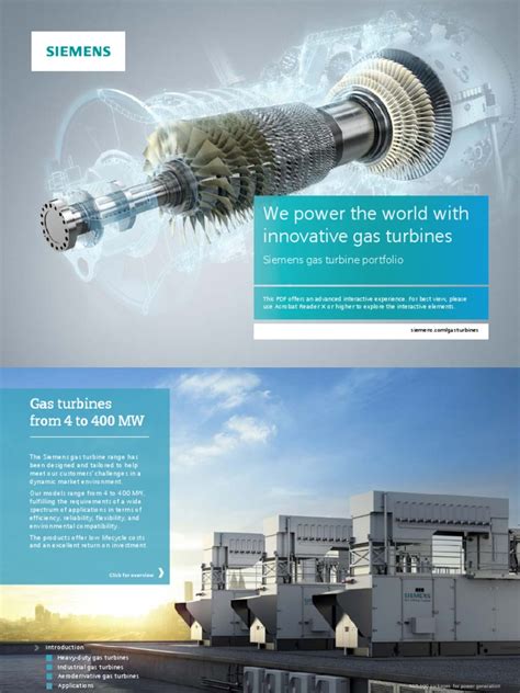 Gas Turbines Siemens Interactive Gas Turbine Natural Gas