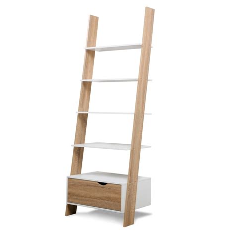 Etagere echelle scandinave bois clair et blanc wilo miliboo. Étagère échelle scandinave bois blanc Meubles et aménagement
