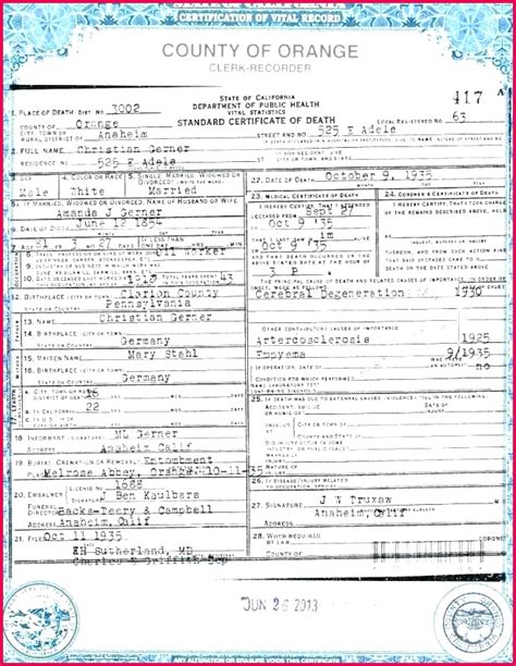 Looking for fake birth certificate maker venturecrapitalbirth certificate ohio? 4 Fake Death Certificate Template Uk 49346 | FabTemplatez