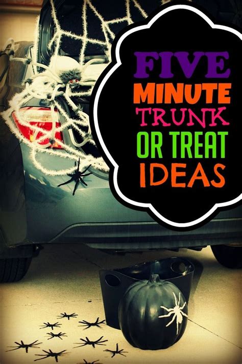 Easy Trunk Or Treat Party Ideas Kids Halloween Party Food Trunk Or