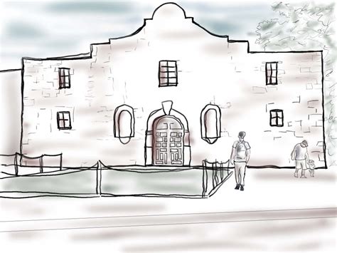 New users enjoy 60% off. Alamo Drawing at PaintingValley.com | Explore collection ...