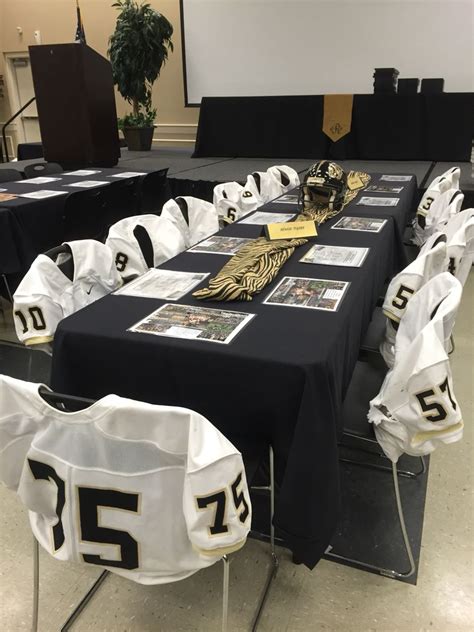 If you don't know what a multitool is, it's a tool typically carried in their pocket that has many different. Senior football players table at banquet | Football ...