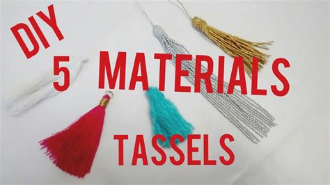 Quick Guide To Making Tassels With 5 Different Material How To Make