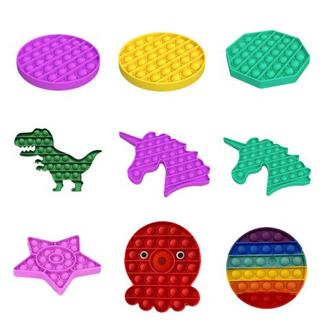 4.6 out of 5 stars. Fidget Toy Push Pop Bubble Stress Relief Sensory Toy Pop ...