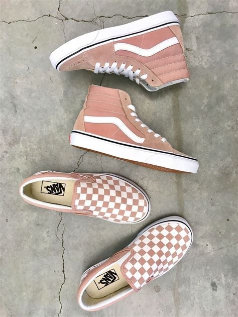 Pink Checkered Slip On Vans High Top Vans Pink Vans Pink Sneakers