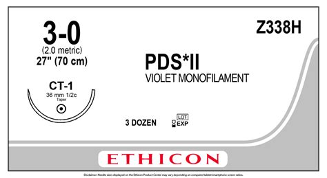 Ethicon Z338h Pds Ii Polydioxanone Suture