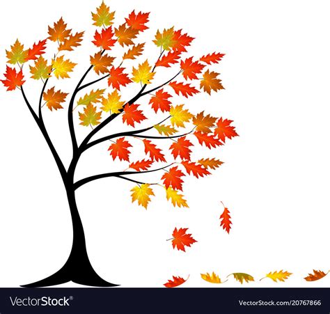 Leaves Falling From Tree Cartoon Fall Leaves Falling Off Trees Great