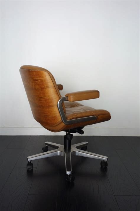 Nothing encapsulates the alluring spirit of the midcentury modern style more than office furniture—especially desk chairs. Vintage Leather Office or Desk Chair Swiss by Martin Stoll ...