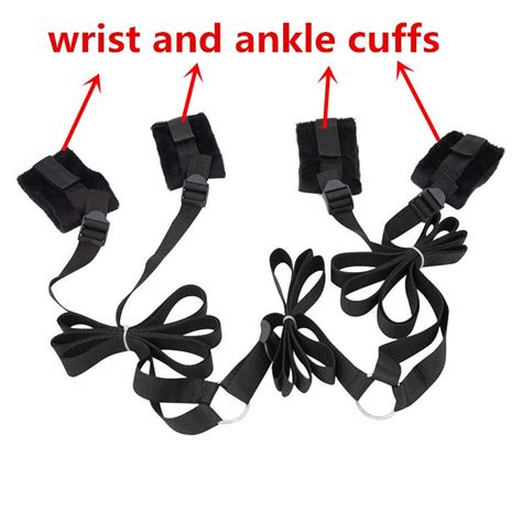 bdsm bondage gear under the bed restraints system tie up erotic play with soft handcuffs ankle
