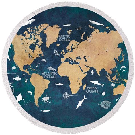 Round Map Of World