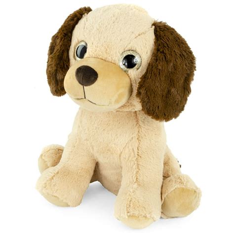 Super Soft Plush Corduroy Cuddle Farm Sitting Dog Stuffed Animal Toy