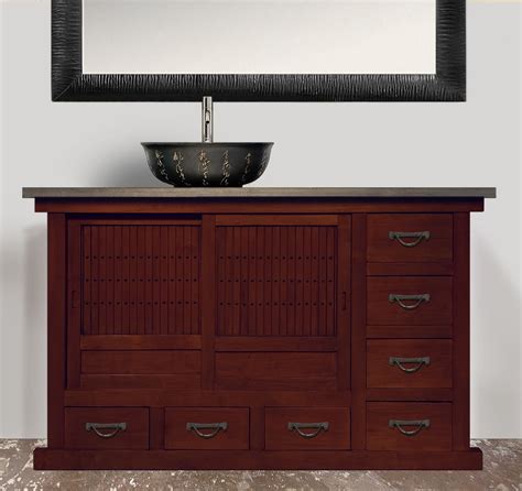 Ways to produce your personal japanese bathroom design ideas #japanesebathroom japanese apron, japanese architecture, japanese bath, japanese bathroom design, japanese style house. Japanese-inspired Moriko Vanity by Green Tea Designs ...