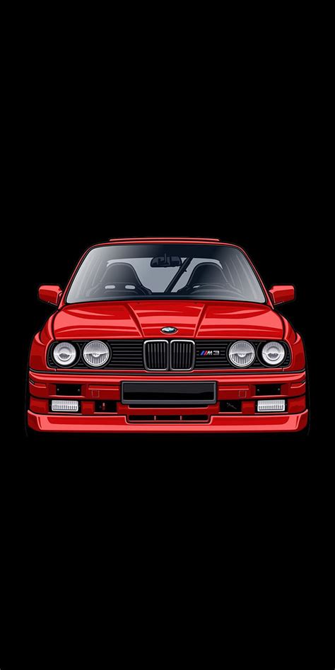 720p Free Download Bmw E30 M3 Evo Red Amoled Black Car Dark Hd