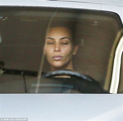 Kim Kardashian Is Seen Leaving Gym Without Makeup After Nude Selfie