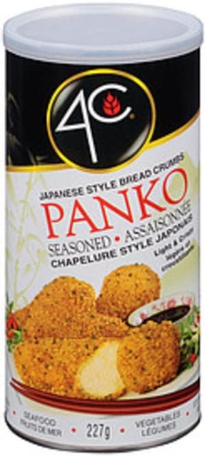 4c Panko Japanese Style Seasoned Bread Crumbs 227 G Nutrition
