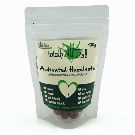 Hazelnuts Activated Organic 100g Go Raw Organics