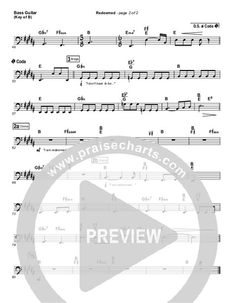 Redeemed Sheet Music Pdf Big Daddy Weave Praisecharts