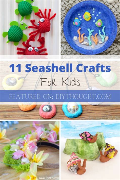 11 Seashell Crafts For Kids Diy Thought