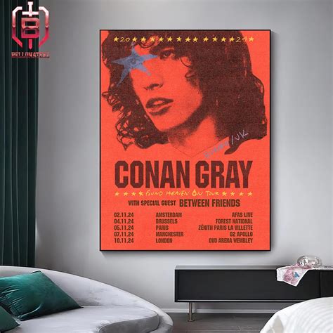 Conan Gray Found Heaven On Tour Europe Uk 2024 With Special Guest Between Friends Home Decor