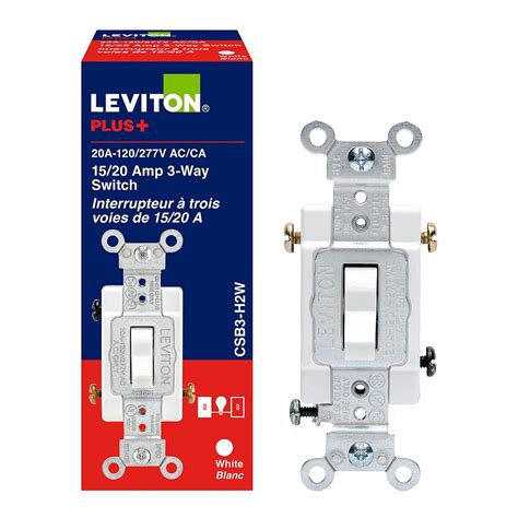 Leviton Interrupteur À Trois Voies 20 A 120277 V Home Depot Canada