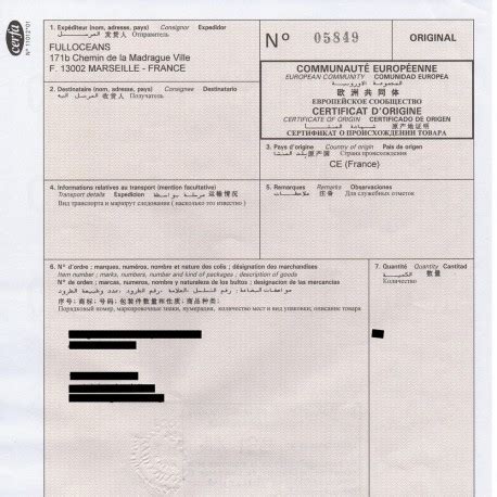 Certificate of origin for a vehicle pdf. Certificate of Origin certified by a French CCI - FullOceans