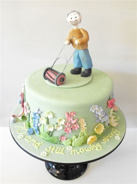 This article curates 17 of the best 60th birthday gifts for a dad, that would be loved by your dad. 70th birthday cake - gardener with his lawnmower. (With ...