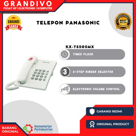 Telepon Panasonic Kx Ts505mx Garansi Resmi Grandivo Lazada Indonesia