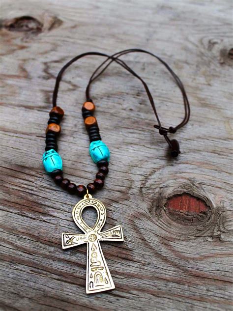 This type of name chain is mostly gifted during wedding day or birthday's to by men to their lovely ladies. Mens Ankh Necklaces | Tribal African Jewelry for Men