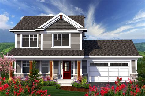 The first example is a beautiful dwelling that harmoniously combines traditional lines with modern the second house has a built surface of 189 square meters, of which the usable area is 151 square meters. Plan 89906AH: 2 Story Home With Large Front Porch in 2020 ...