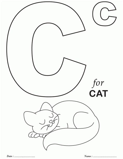 Printables Alphabet C Coloring Sheets  Download Free Printables