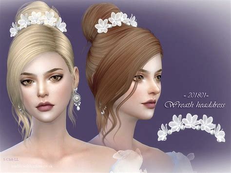 Wedding Hairstyles Sims 4 Cc Timrosa Blog