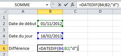 Calculer La Dur E Entre Deux Dates Sur Excel