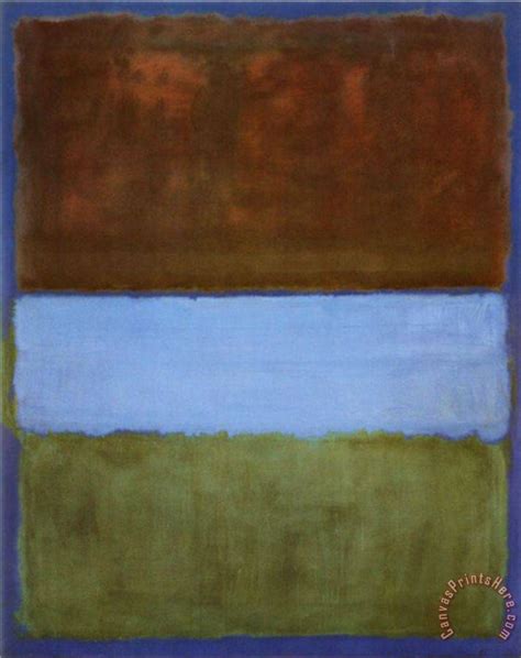 Mark Rothko No 61 Brown Blue Brown On Blue C1953 Art Print For Sale