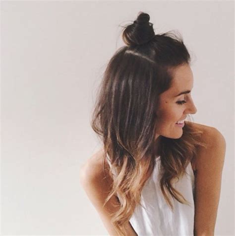 How To Do Hairstyle Trend Half Up Top Knot Be Modish