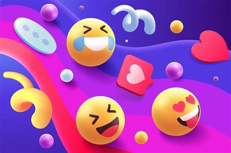 Free Vector Colorful Emoji Set Theme