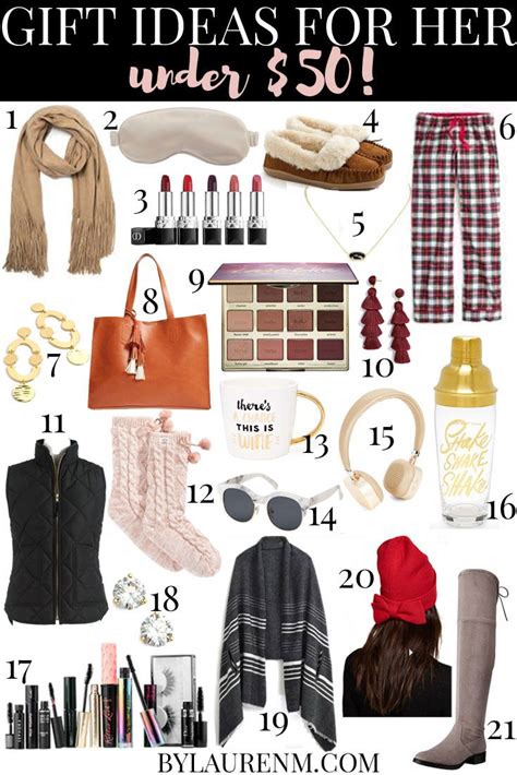 Browse our most popular handbags, leather booties, designer apparel, accessories and more for the perfect holiday present that wows. Gift Ideas Under $50 + Giveaway | Best gifts for her, Diy ...