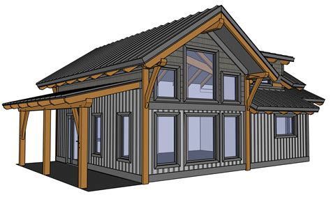 Simple Timber Frame Cabin Small Timber Frame Cabin Plans Building