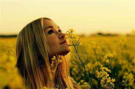 Check spelling or type a new query. Rapeseed, Women Outdoors, Blonde, Yellow Flowers, Looking ...