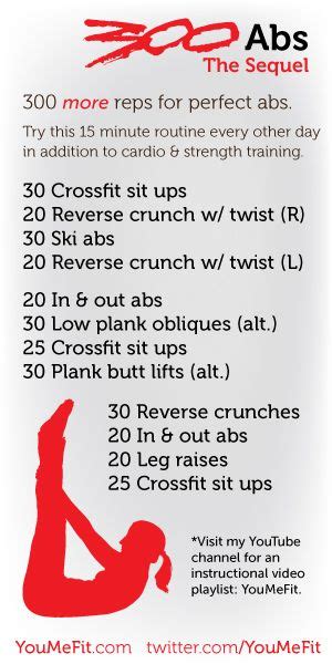 The Second Workout In The 300 Abs Series Incorporate This 15 20 Minute