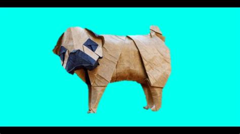 Origami Dog Origami Pug By Yoo Tae Yong Time Lapse Youtube