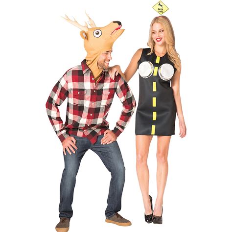 Adult Deer In Headlights Couples Costumes Party City
