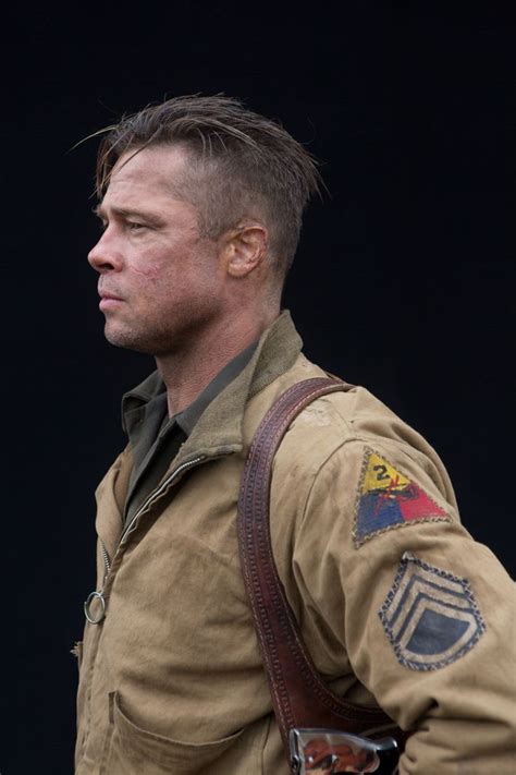 Fury is a brad pitt movie i can sink my teeth into. Wardaddy | Brad pitt hair, Brad pitt fury haircut, Brad ...