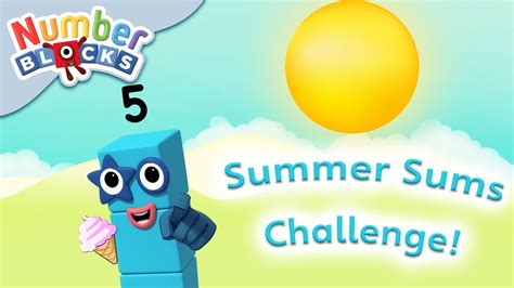 Numberblocks Minus Challenge Summer Sums ☀ Youtube