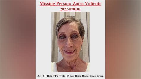 Vbpd Search For Missing 61 Year Old Woman